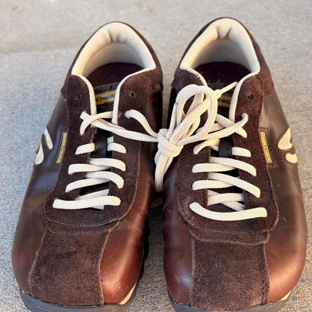 Skechers Women's Brown and Burgundy Trainers